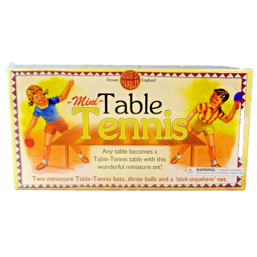 House of Marbles Mini Table Tennis Play Anywhere Ping Pong Set New